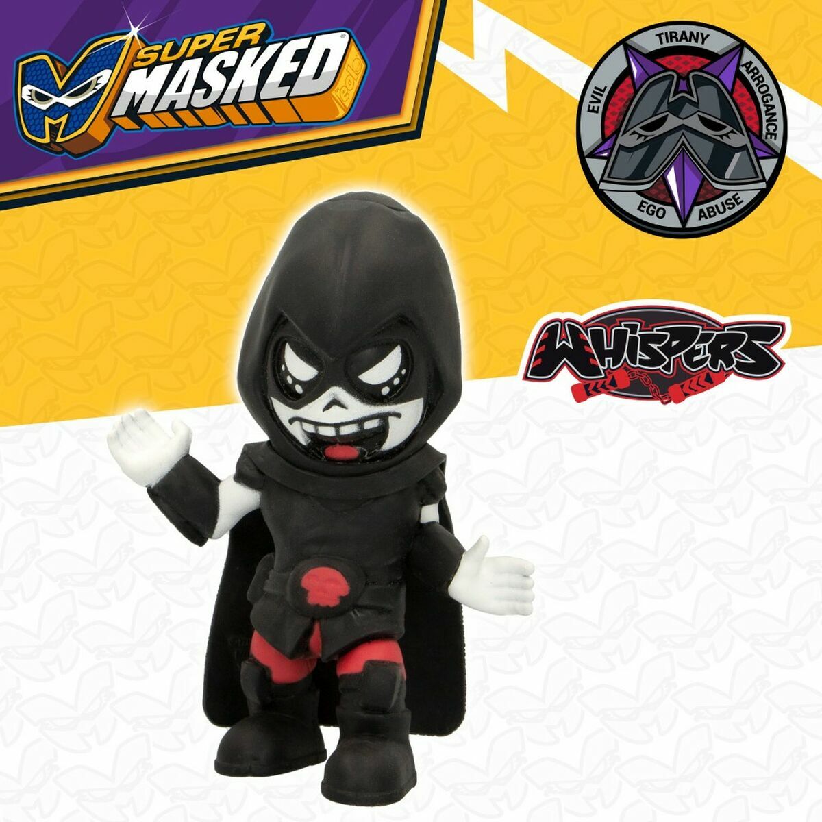 Figurine de Acțiune Eolo Super Masked Whisper 11,5 x 15,5 x 6,5 cm Elastic (12 Unități) - Jucarii si jocuri, Păpuși și figurine