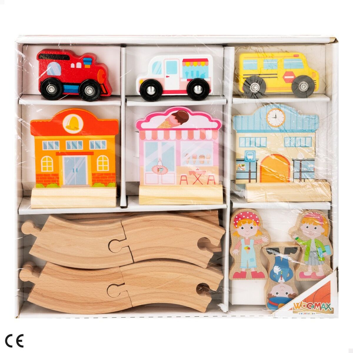 Antrenează-te cu Circuitul Woomax 6 Unități 39 x 1 x 26 cm - Jucarii si jocuri, Vehicule