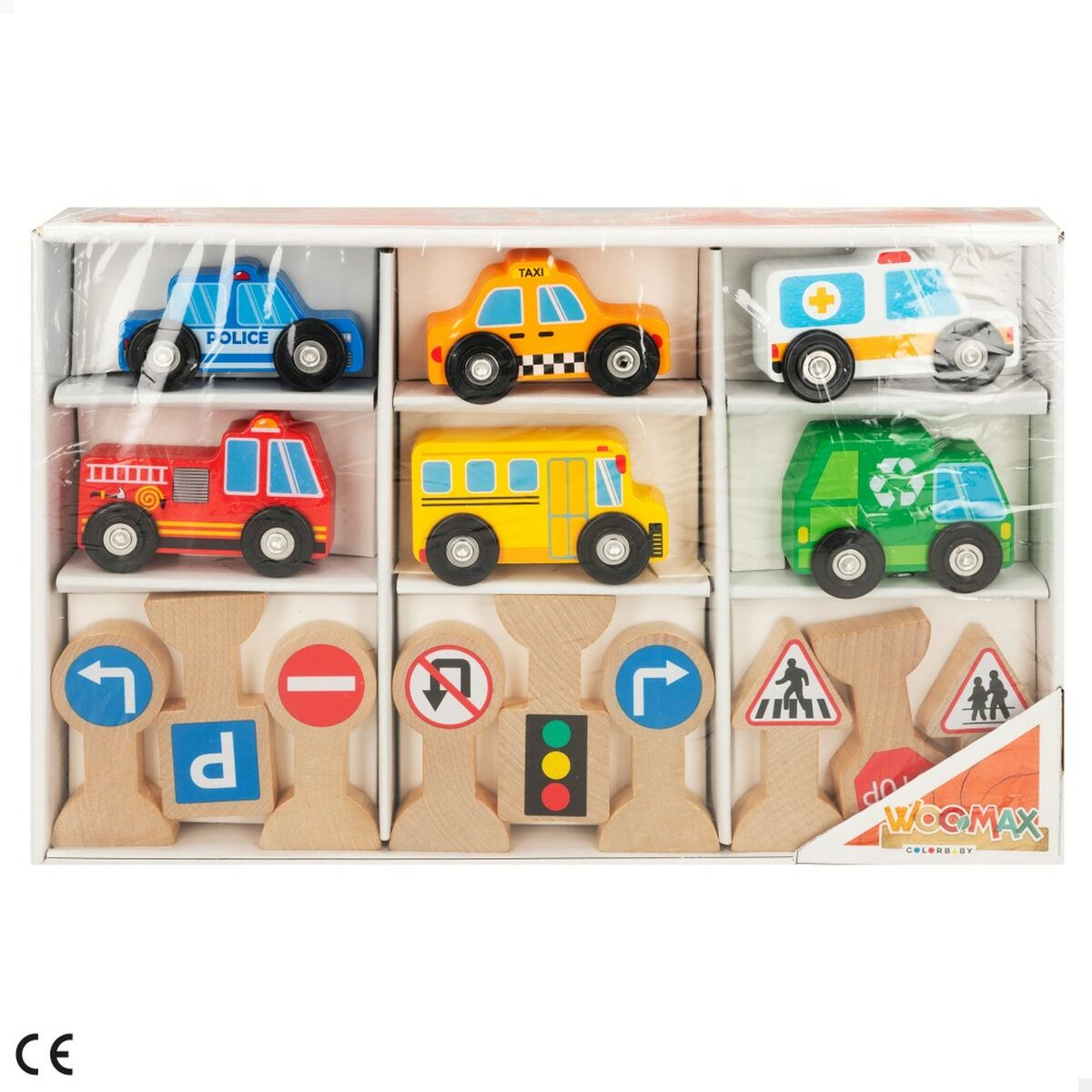 Set de Jucării cu Vehicule Woomax 15 Piese (6 Unități) - Jucarii si jocuri