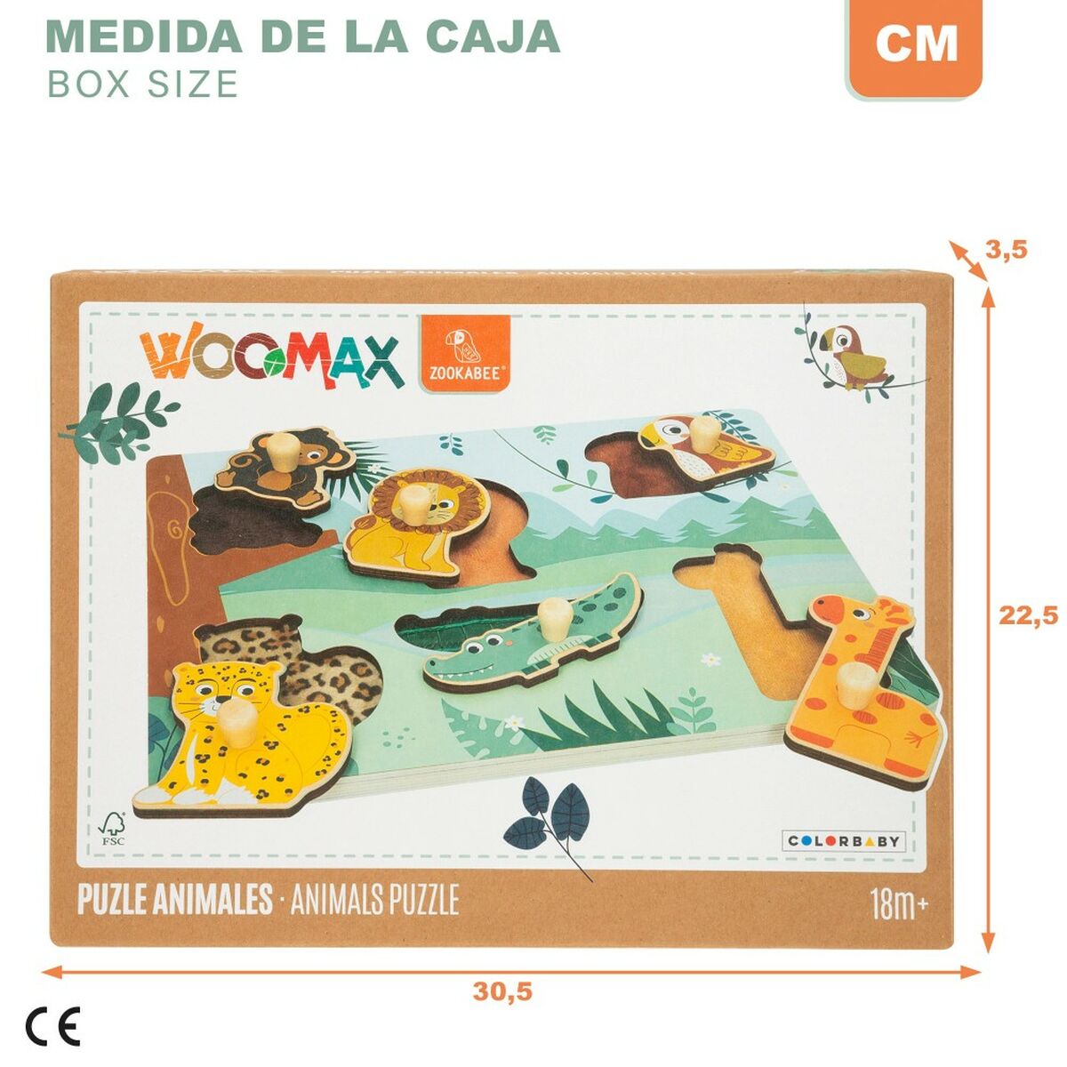Puzzle pentru Copii din Lemn Woomax (12 Unități) - Jucarii si jocuri, Puzzle-uri și puzzle-uri