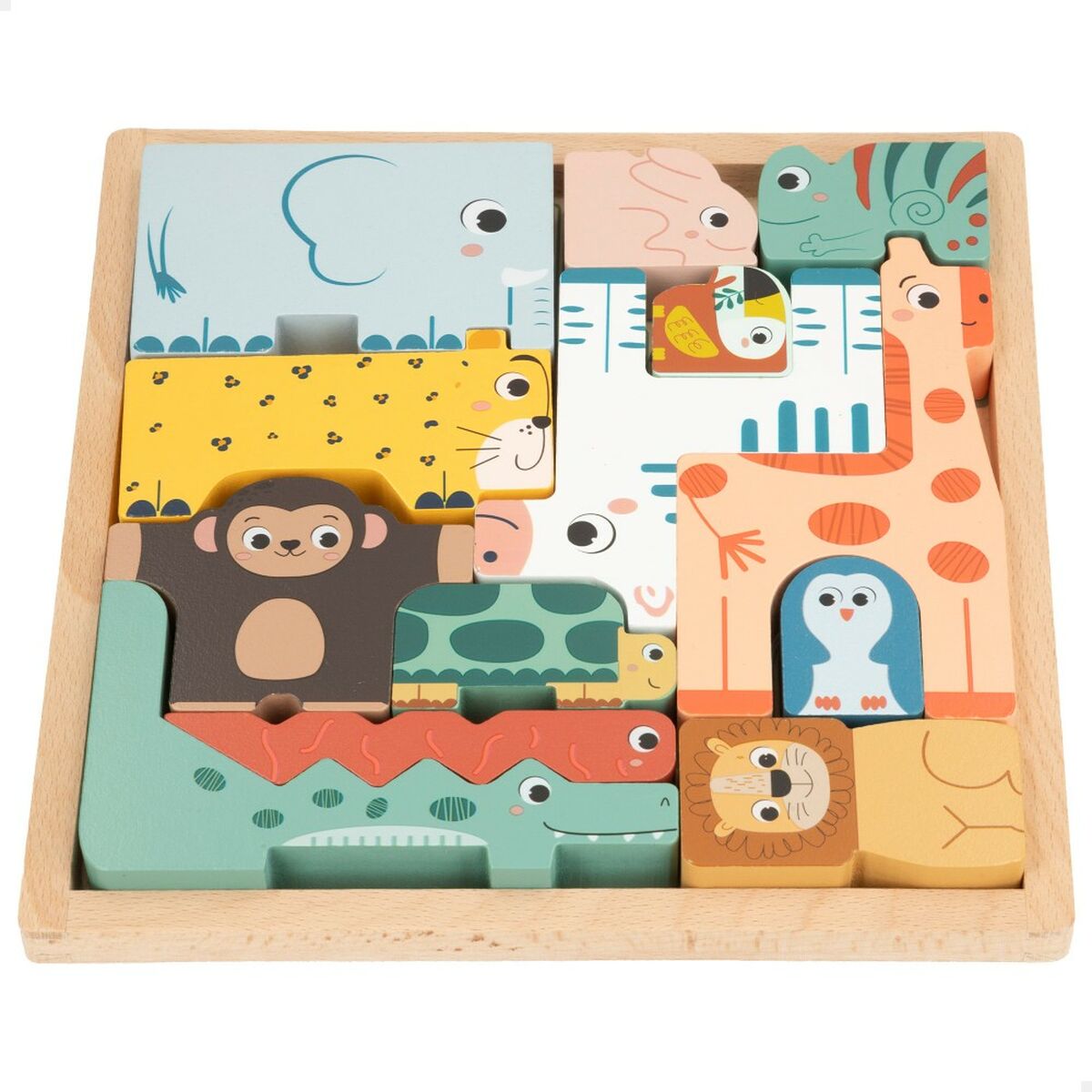 Puzzle pentru Copii din Lemn Woomax (6 Unități) - Jucarii si jocuri, Puzzle-uri și puzzle-uri