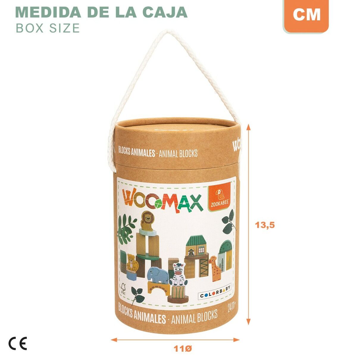 Set de Construcție Woomax animale 28 Piese (6 Unități) - Jucarii si jocuri