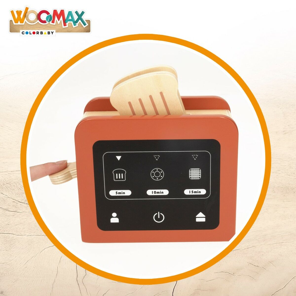 Toaster jucărie Woomax 10 Piese 18,5 x 12,5 x 7,5 cm (4 Unități) - Jucarii si jocuri, Imitații de jocuri