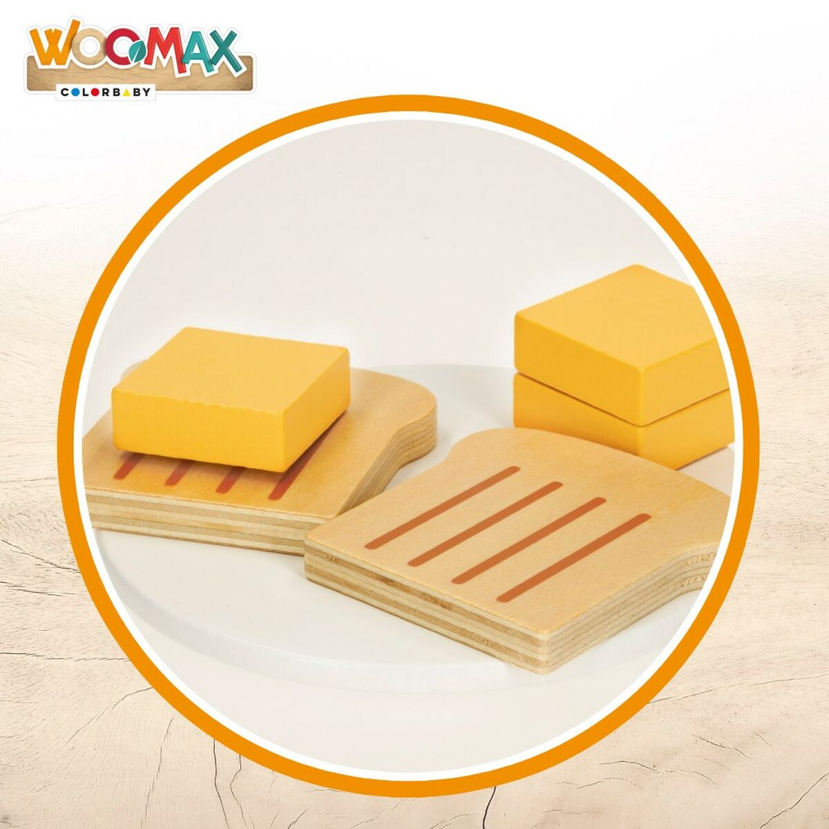 Toaster jucărie Woomax 10 Piese 18,5 x 12,5 x 7,5 cm (4 Unități) - Jucarii si jocuri, Imitații de jocuri