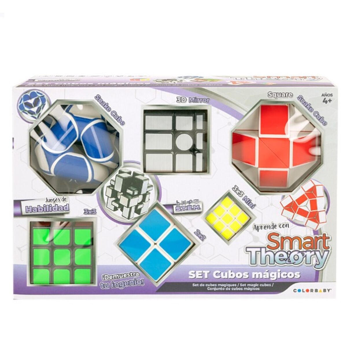 Cub Rubik Colorbaby Smart Theory 6 Piese - Jucarii si jocuri, Puzzle-uri și puzzle-uri