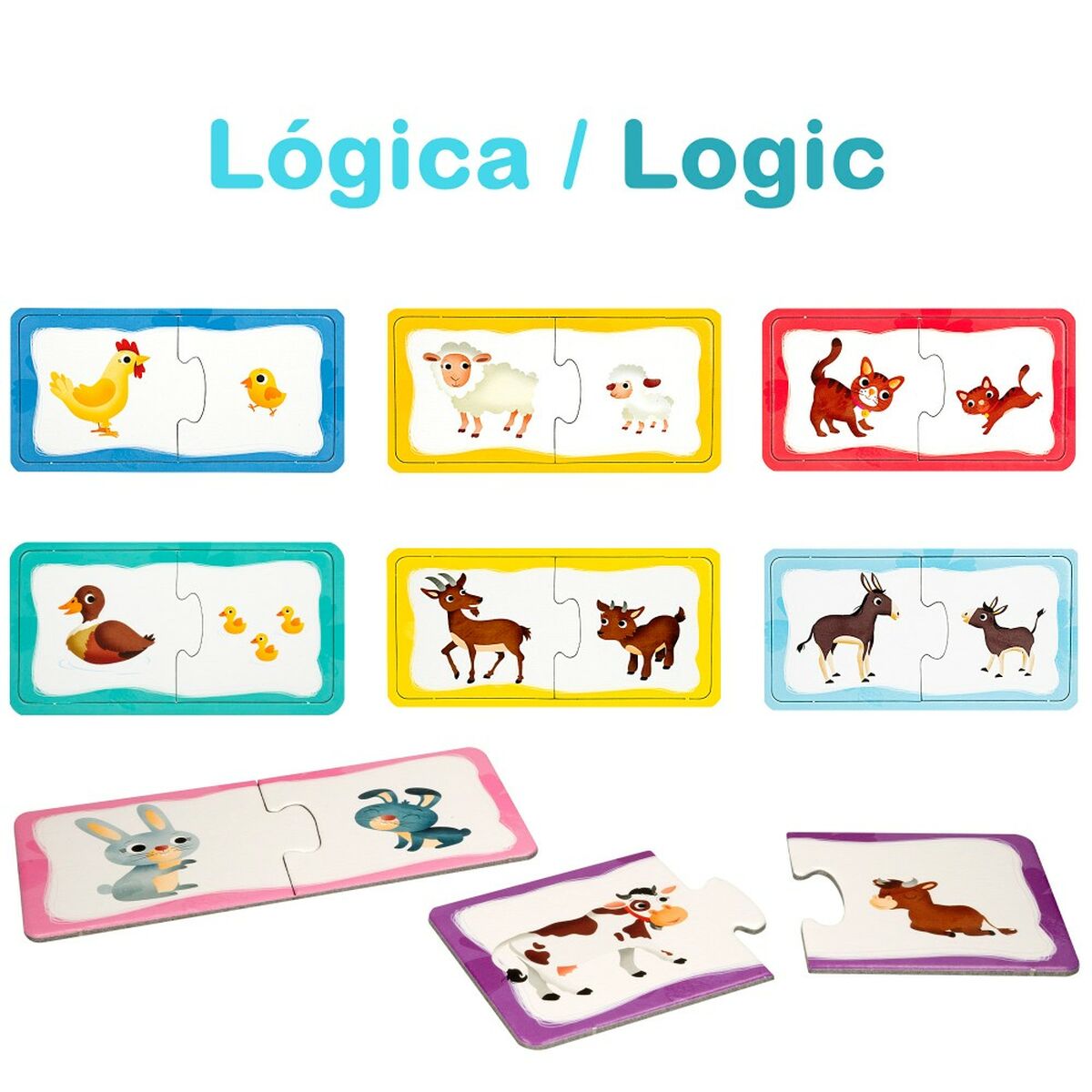 Puzzle Lisciani Carotina Baby 16 x 1 x 16,5 cm Fermă 4-ia-1 - Jucarii si jocuri, Puzzle-uri și puzzle-uri