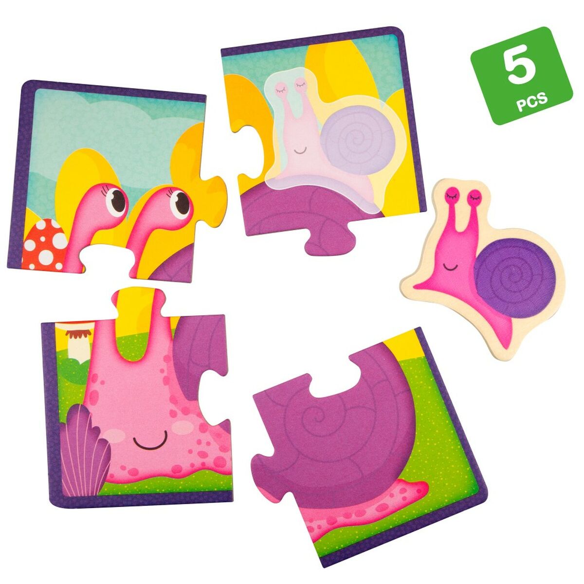 Puzzle pentru Copii Lisciani animale 16 Piese 16 x 1 x 16 cm (6 Unități) - Jucarii si jocuri, Puzzle-uri și puzzle-uri
