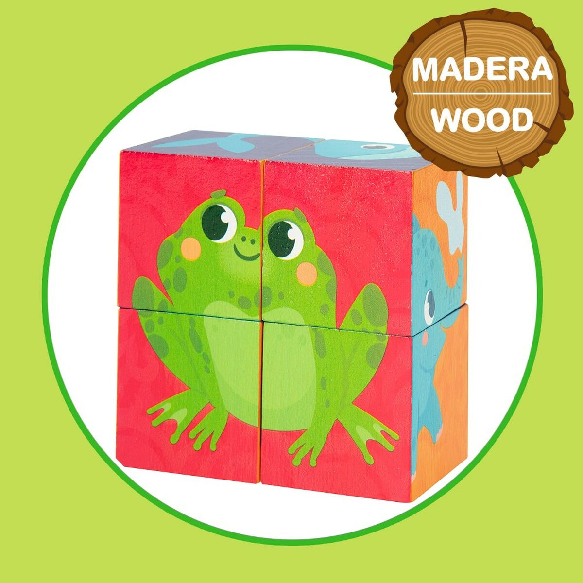 Puzzle 3D Lisciani 4 Piese 22 x 23 x 1 cm (6 Unități) animale - Jucarii si jocuri, Puzzle-uri și puzzle-uri