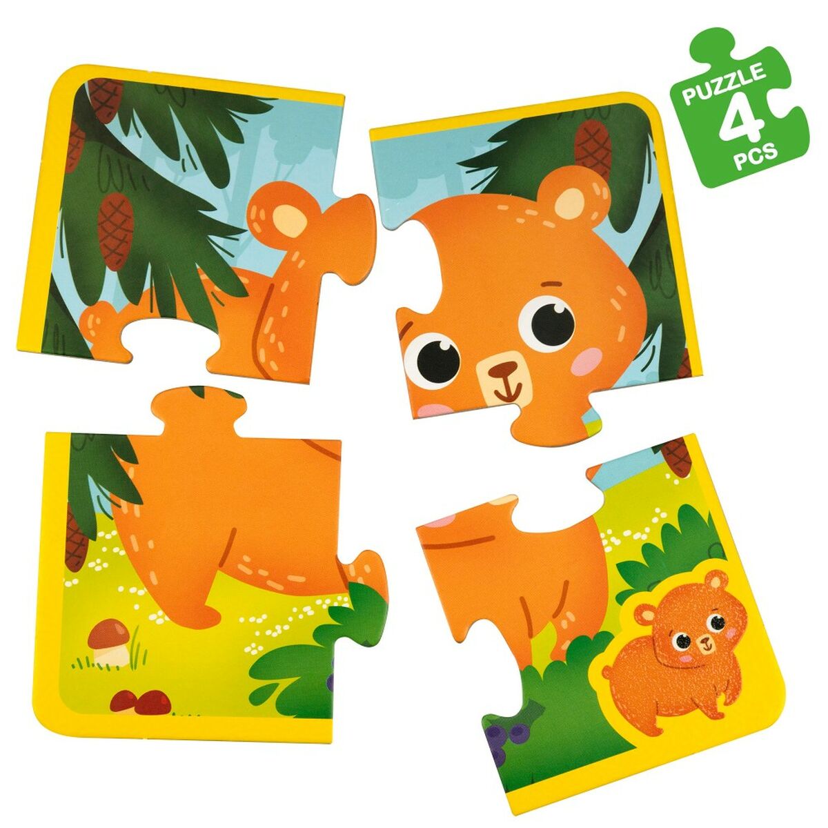 Puzzle pentru Copii Lisciani Tactil 24 Piese 16 x 0,1 x 16 cm (6 Unități) - Jucarii si jocuri, Puzzle-uri și puzzle-uri