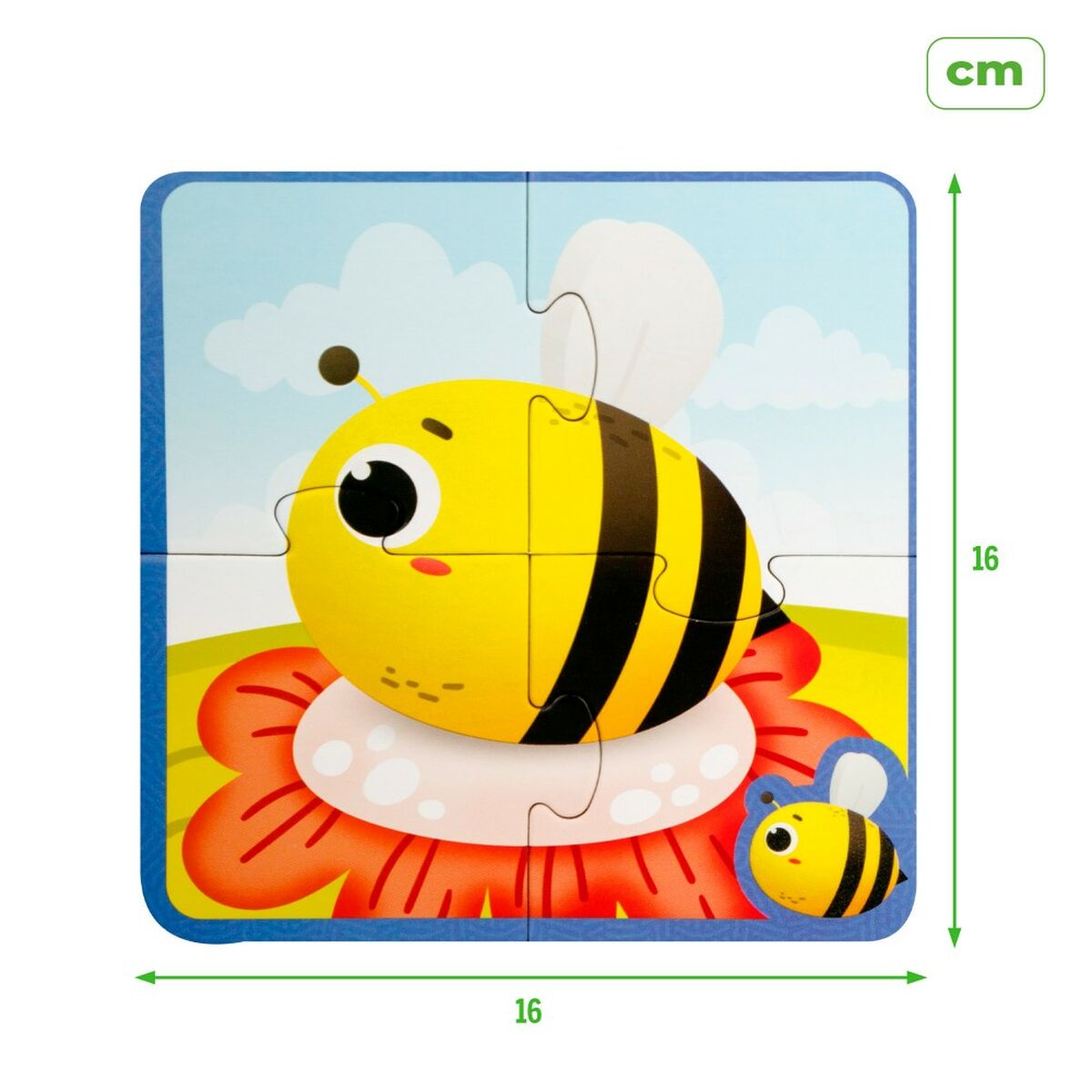 Puzzle pentru Copii Lisciani Tactil 24 Piese 16 x 0,1 x 16 cm (6 Unități) - Jucarii si jocuri, Puzzle-uri și puzzle-uri