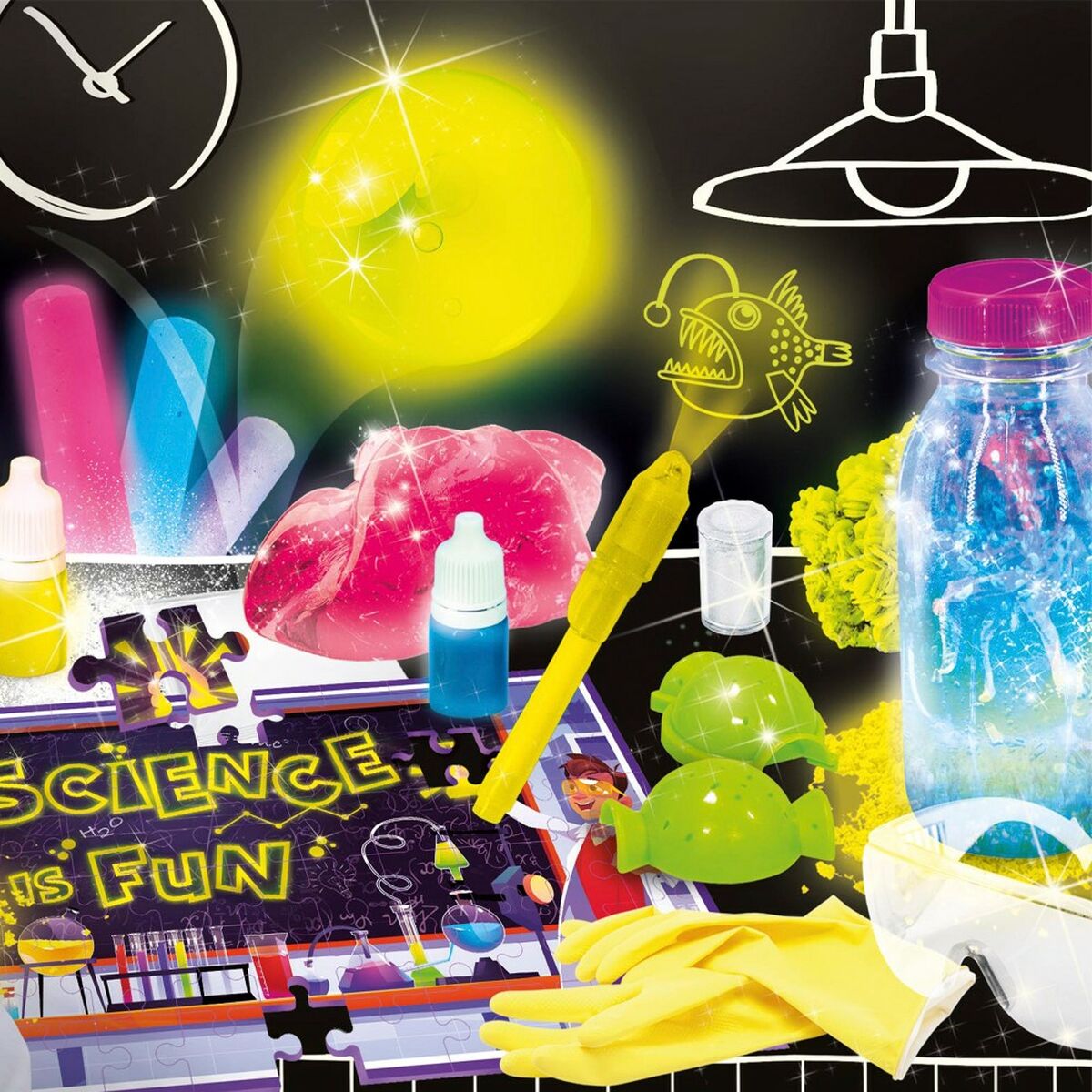 Joc de știință Lisciani Laboratorio de la oscuridad ES (6 Unități) - Jucarii si jocuri, Învățare și educație