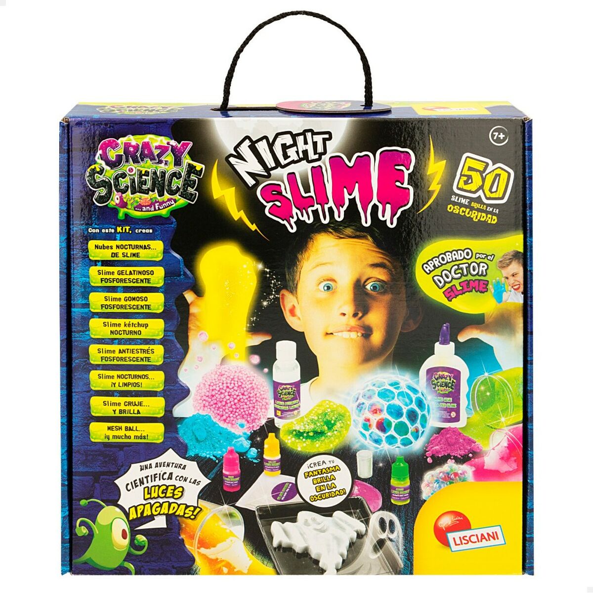 Joc de știință Lisciani Night Slime ES (6 Unități) - Jucarii si jocuri, Învățare și educație