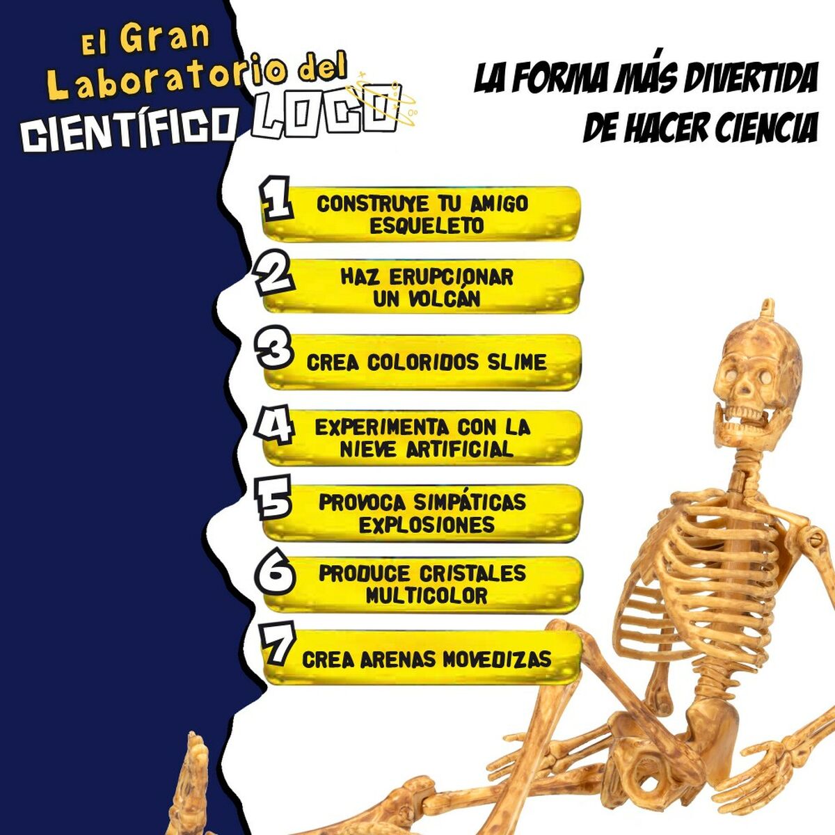 Joc de știință Lisciani El gran laboratorio del científico loco ES (4 Unități) - Jucarii si jocuri, Învățare și educație