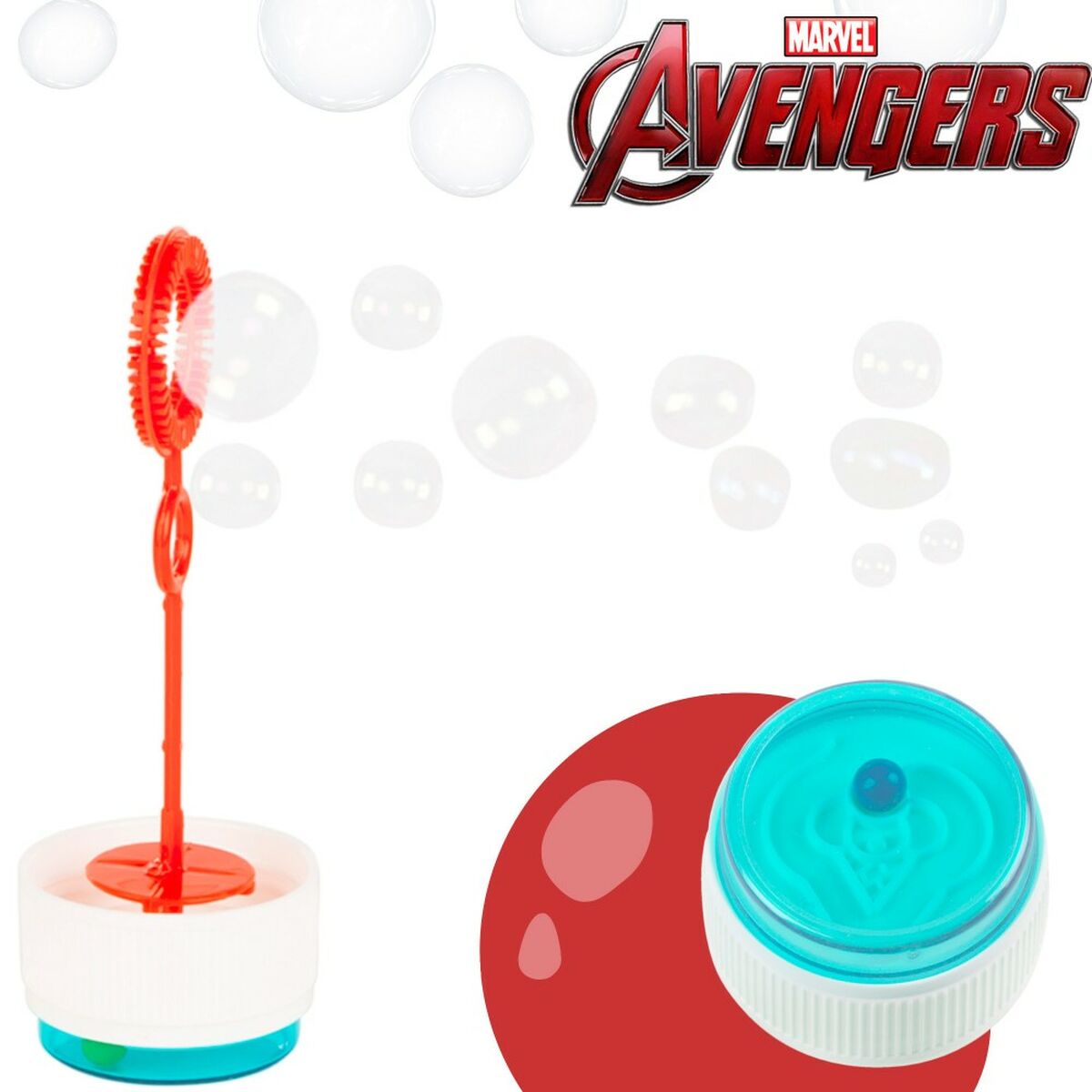 Set de sticluțe de făcut baloane de săpun The Avengers 3,8 x 11,5 x 3,8 cm (6 Unități) - Jucarii si jocuri, În aer liber și sport