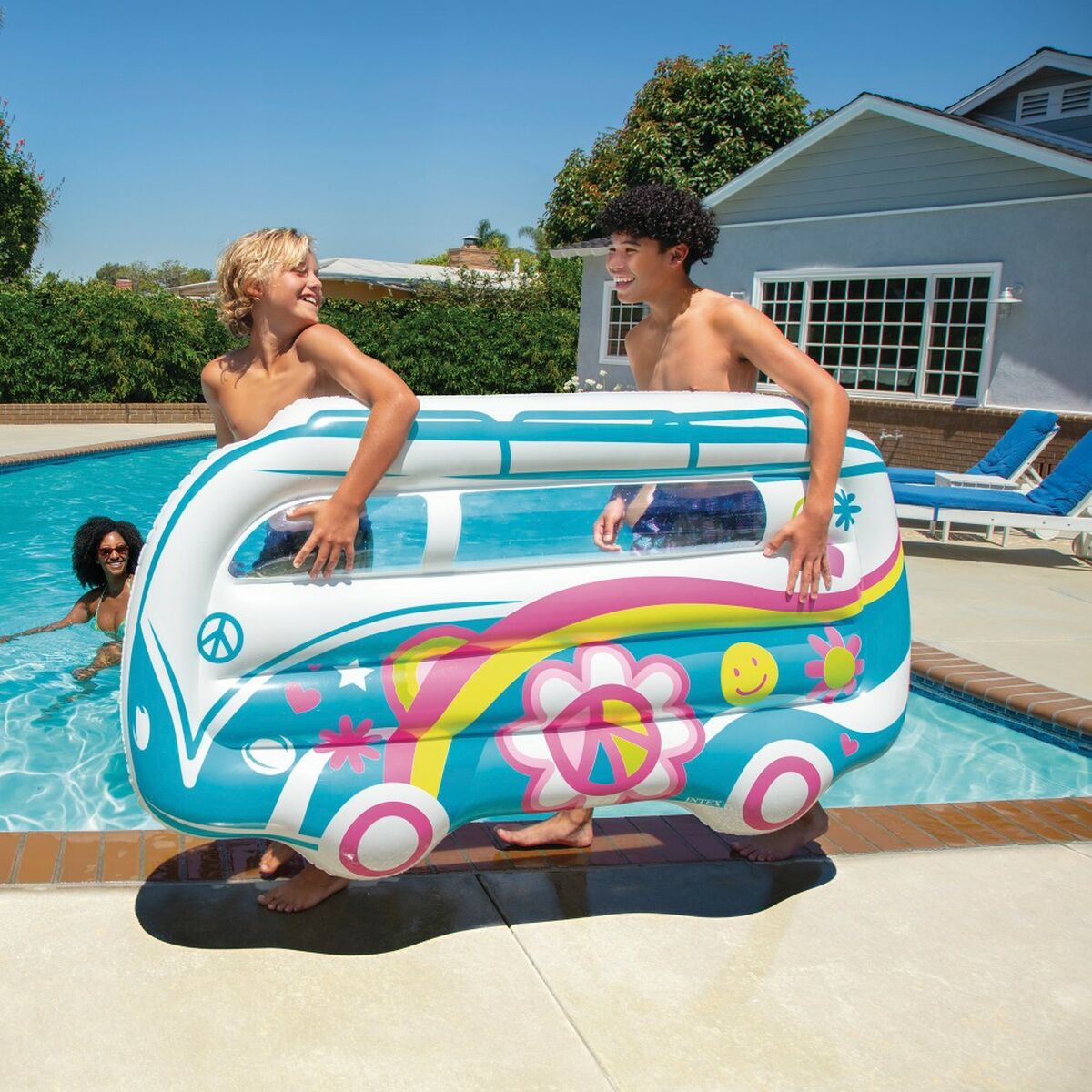 Saltea gonflabilă Intex Furgonetă 178 x 91 x 23 cm (6 Unități) - Jucarii si jocuri, În aer liber și sport