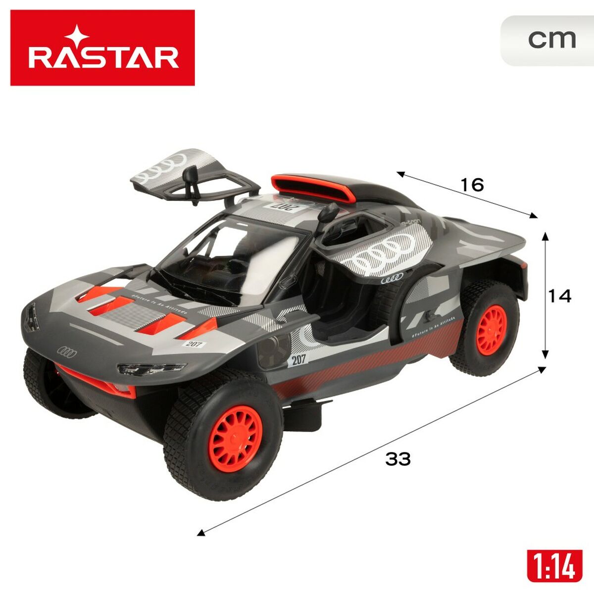 Mașină Radio Control Audi 1:14 33 x 14 x 16 cm (2 Unități) - Jucarii si jocuri, Vehicule
