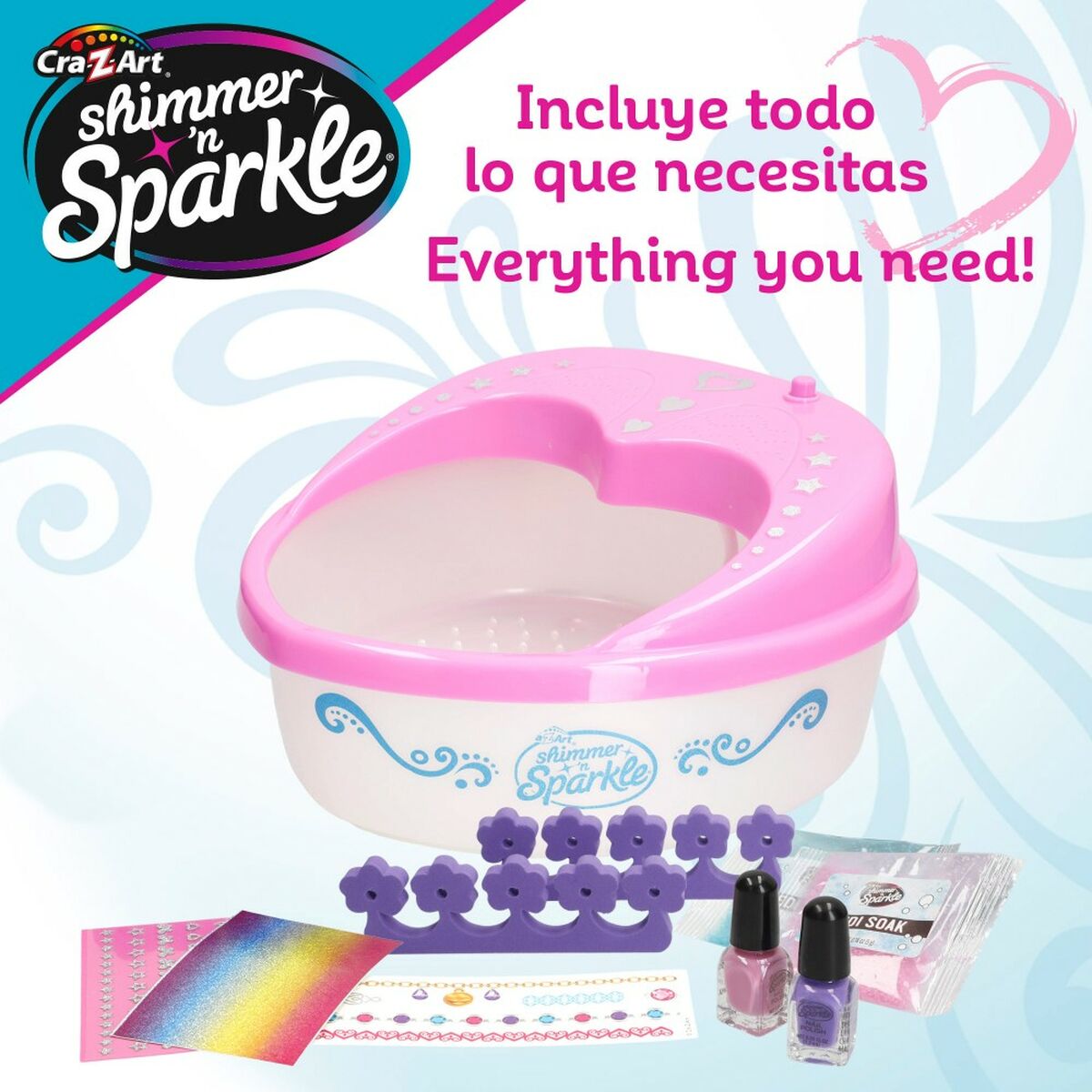 Set de Design pentru Unghii Cra-Z-Art Spa pentru pedichiură (3 Unități) - Jucarii si jocuri, Costume și accesorii