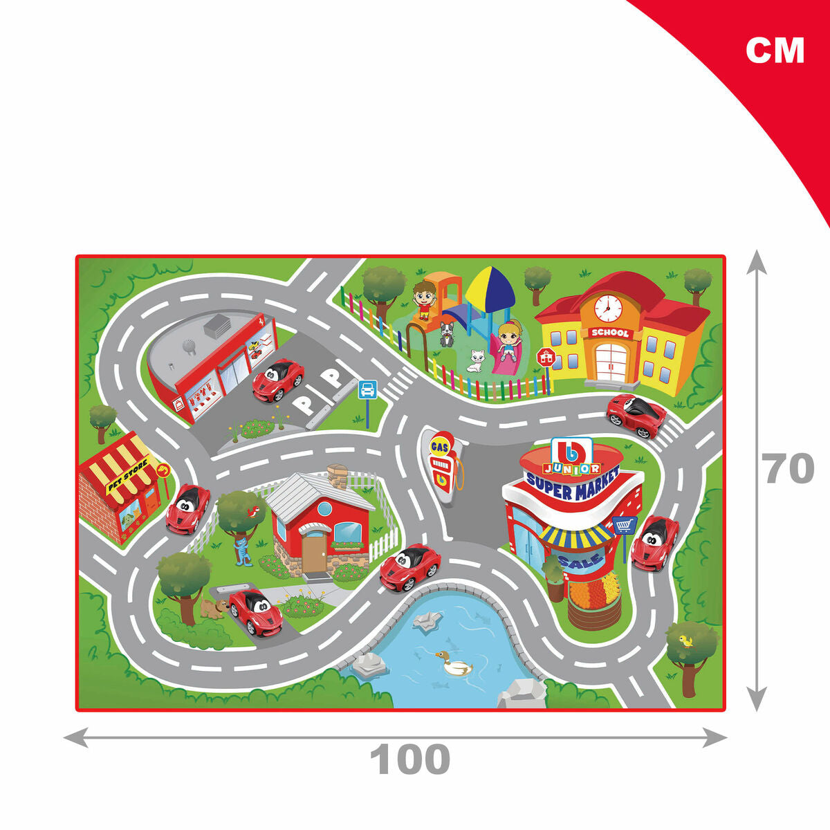 Playset Ferrari 100 x 0,1 x 70 cm 6 Unități - Jucarii si jocuri, Păpuși și figurine
