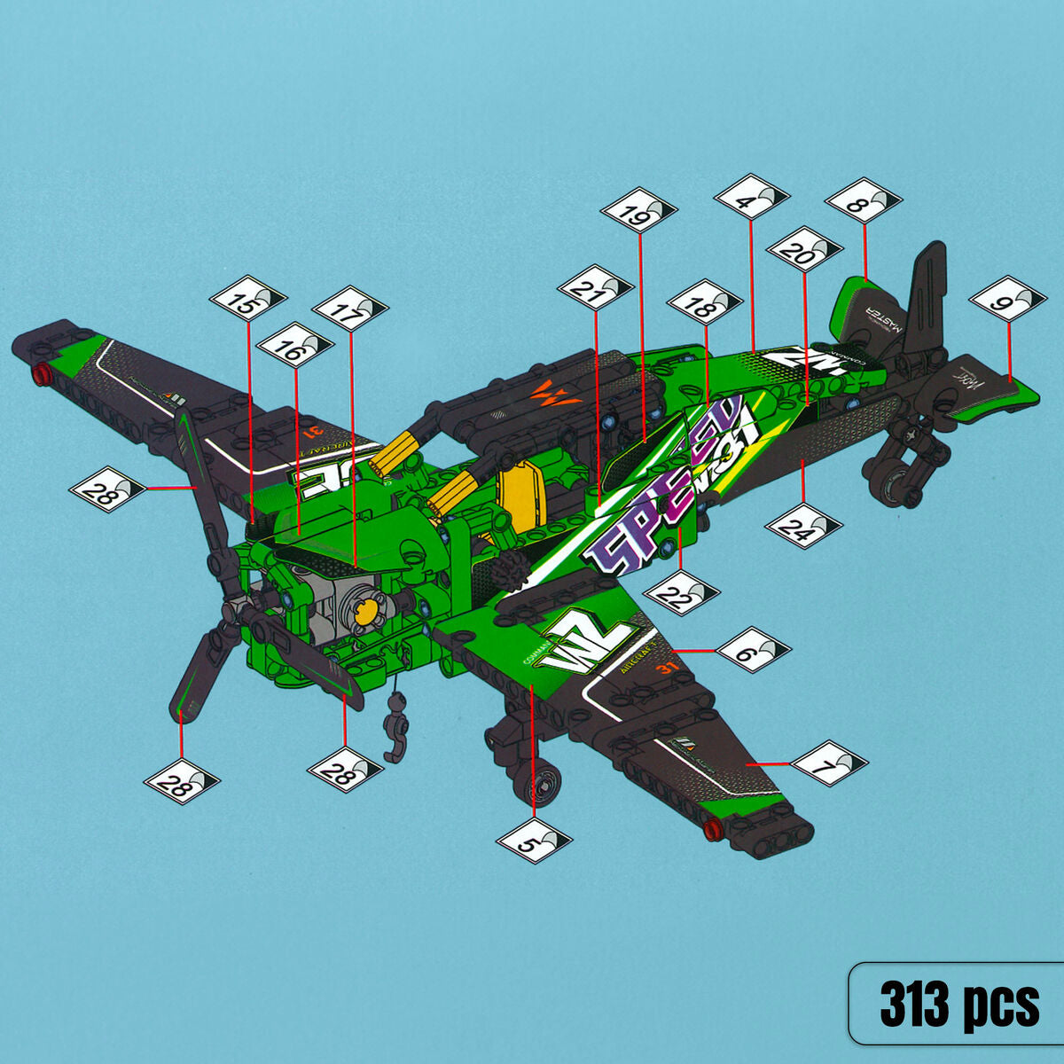 Set de Construcție Colorbaby - Jucarii si jocuri