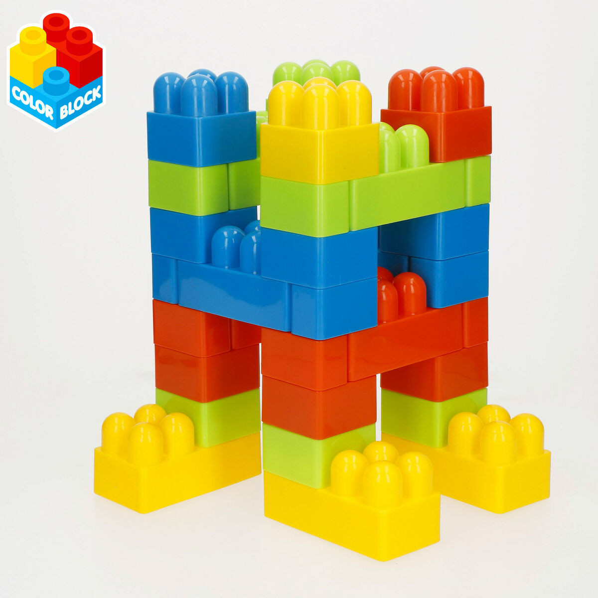 Plăci de Construcții Color Block 144 Piese - Jucarii si jocuri