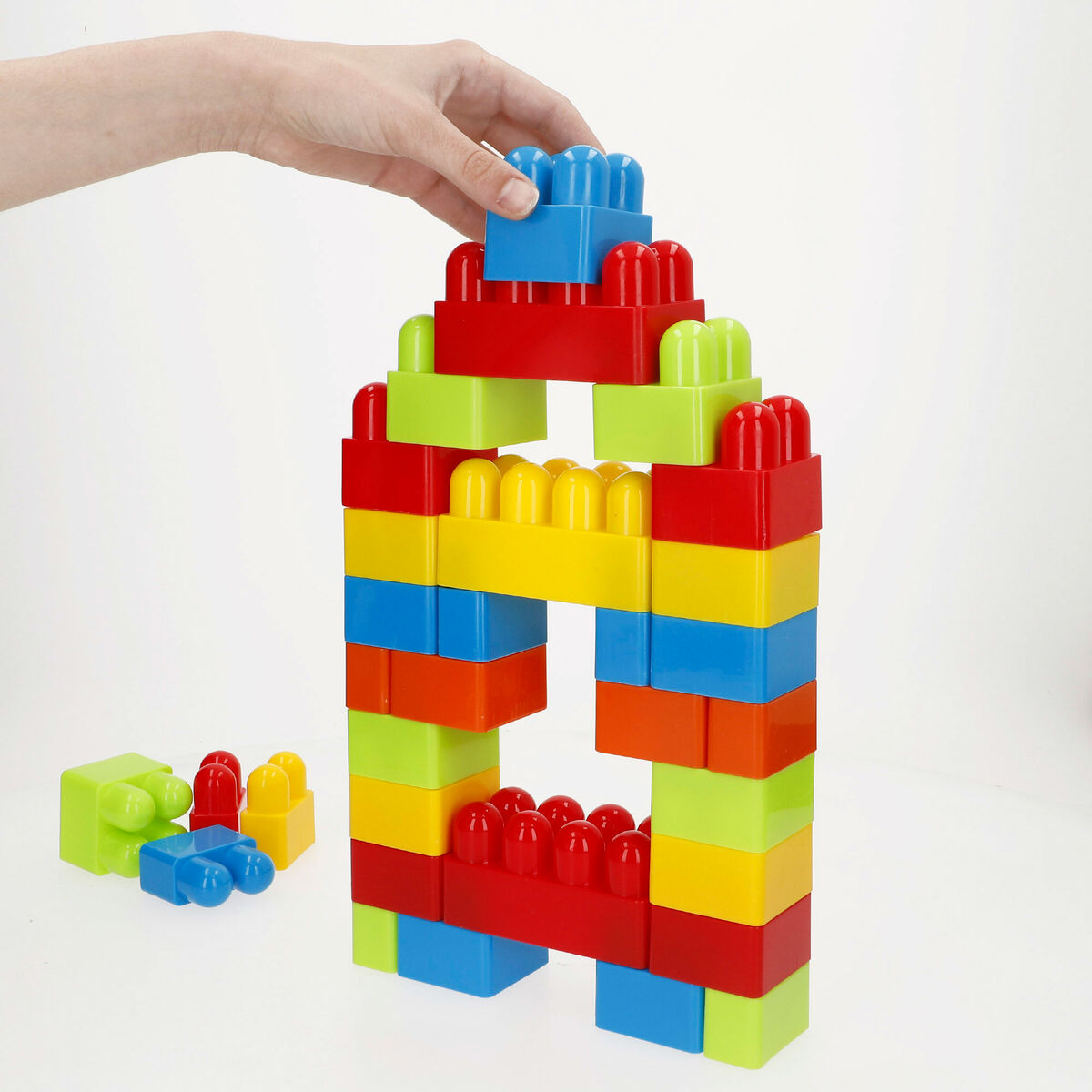 Plăci de Construcții Color Block 144 Piese - Jucarii si jocuri