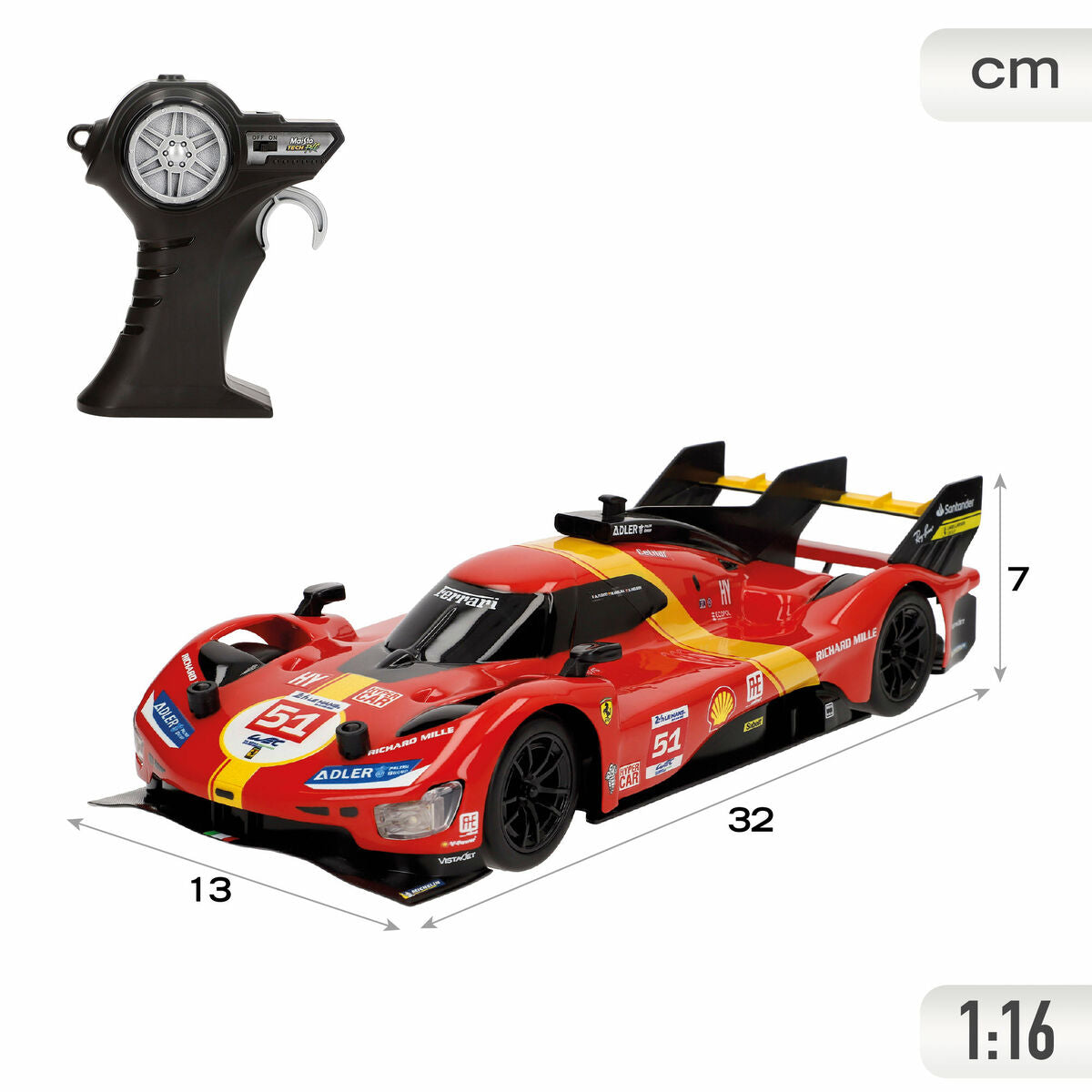 Mașină Radio Control Ferrari 32 x 7 x 13 cm (4 Unități) - Jucarii si jocuri, Vehicule
