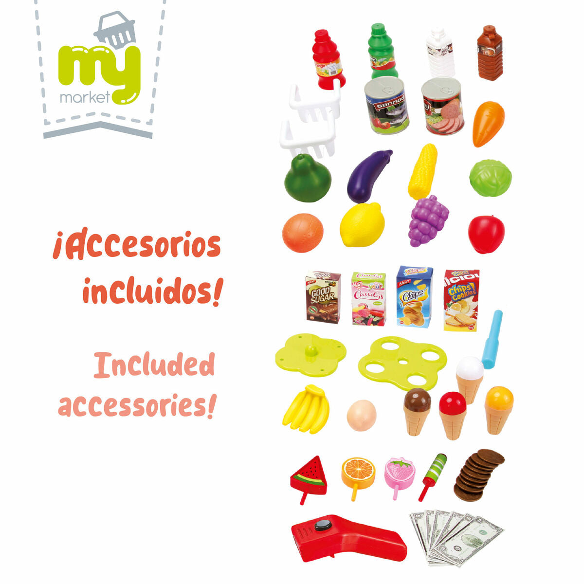 Supermarket de jucării Colorbaby 66 x 68 x 25 cm 2 Unități - Jucarii si jocuri, Imitații de jocuri