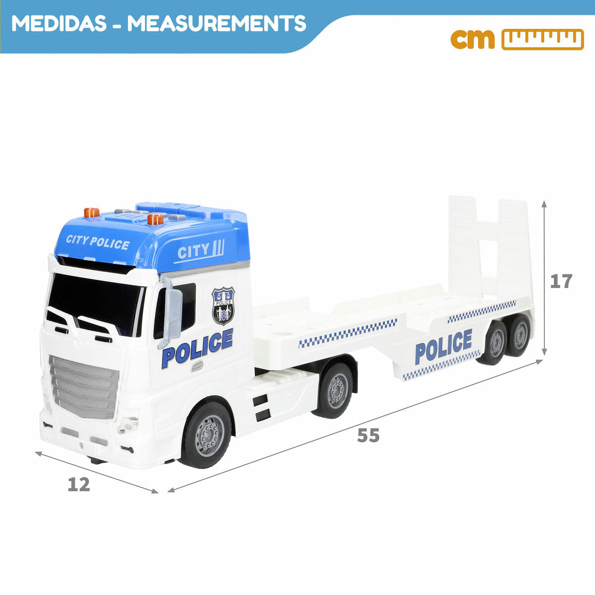 Camion Autotransporter Speed & Go 55 x 17 x 12 cm (2 Unități) - Jucarii si jocuri, Vehicule