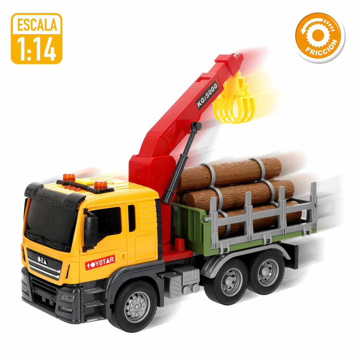 Camion cu Macara Speed & Go 26 x 13 x 10 cm (6 Unități) - Jucarii si jocuri, Vehicule