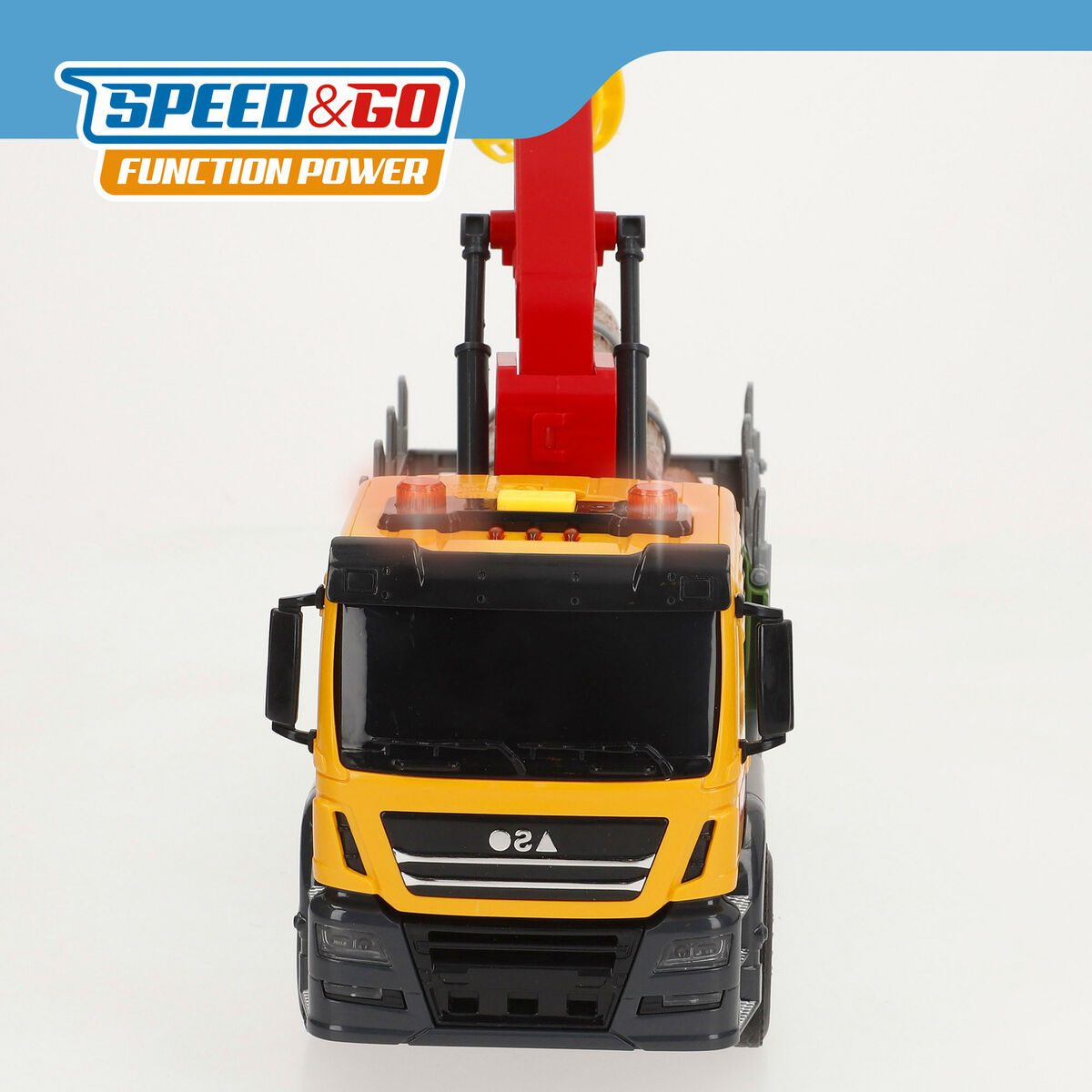 Camion cu Macara Speed & Go 26 x 13 x 10 cm (6 Unități) - Jucarii si jocuri, Vehicule
