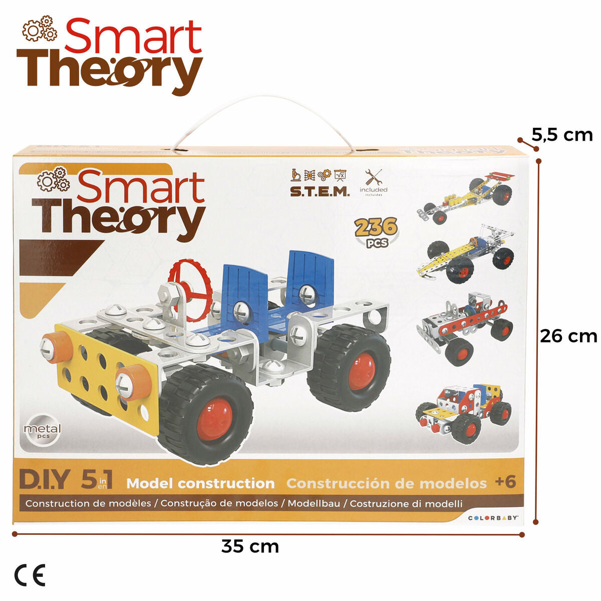 Set de Construcție Colorbaby Mașină 236 Piese - Jucarii si jocuri