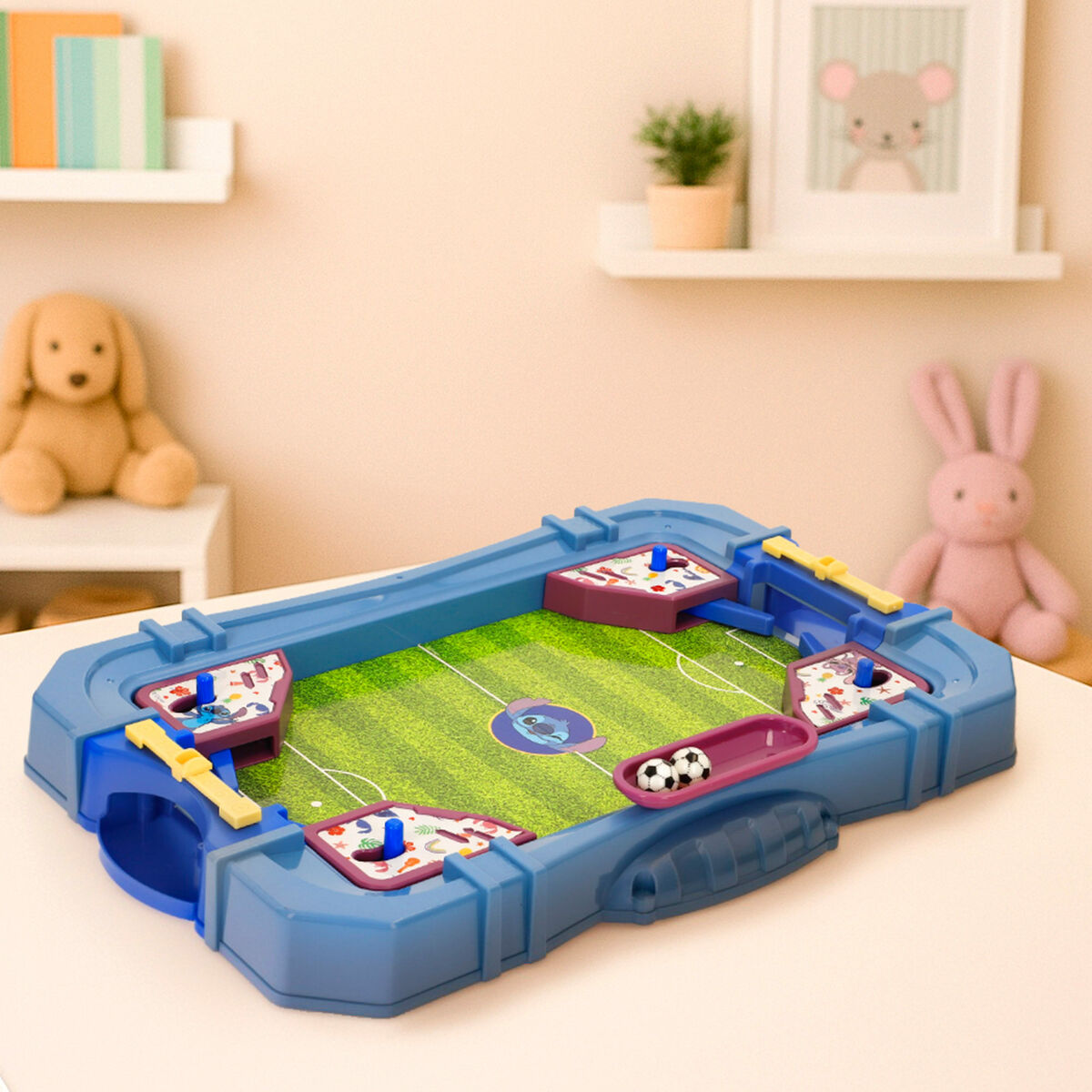Masă de Fotbal Stitch 40 x 5 x 26 cm (4 Unități) - Jucarii si jocuri, Jocuri și accesorii
