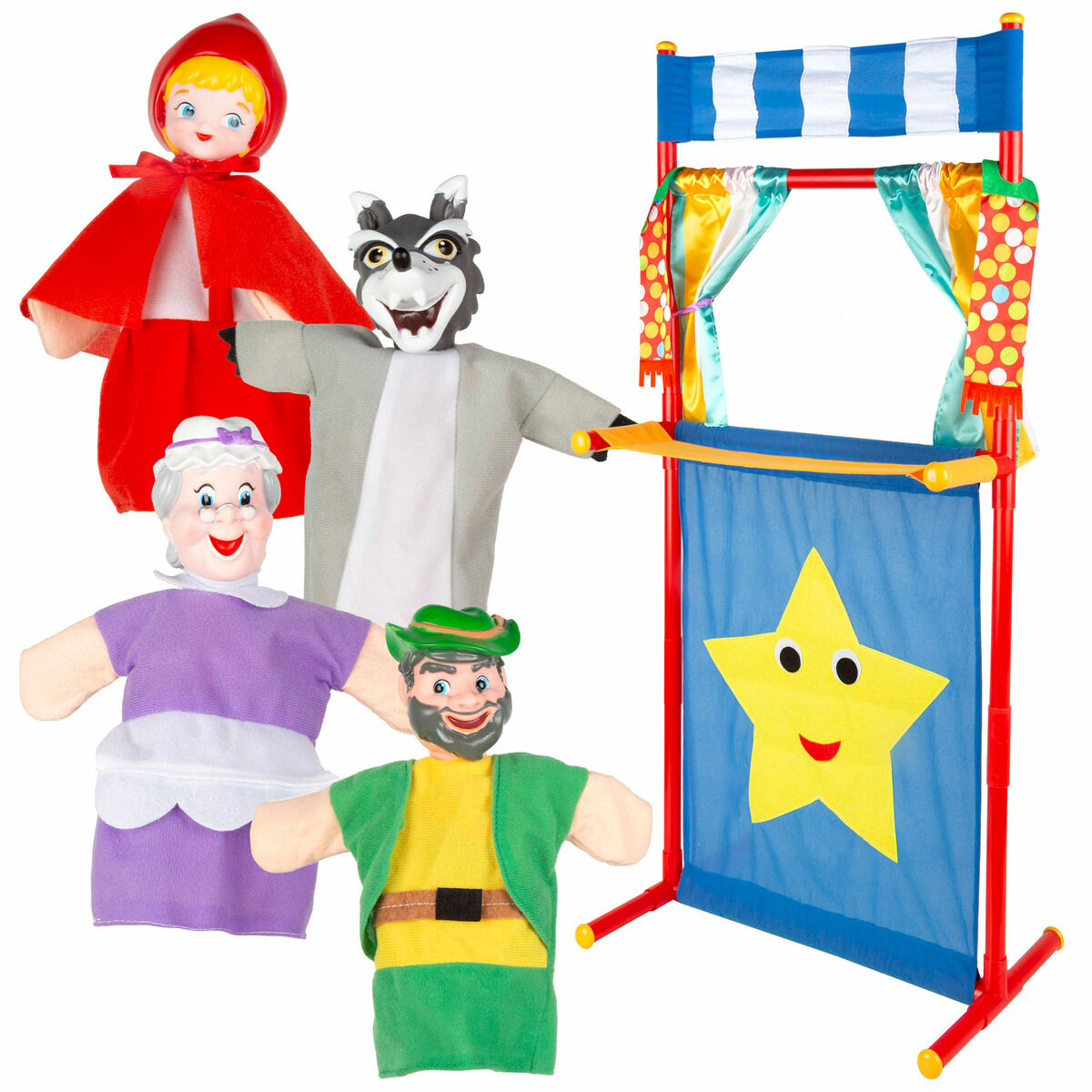 Teatru Colorbaby Scufiță - Jucarii si jocuri, Marionete și păpuși
