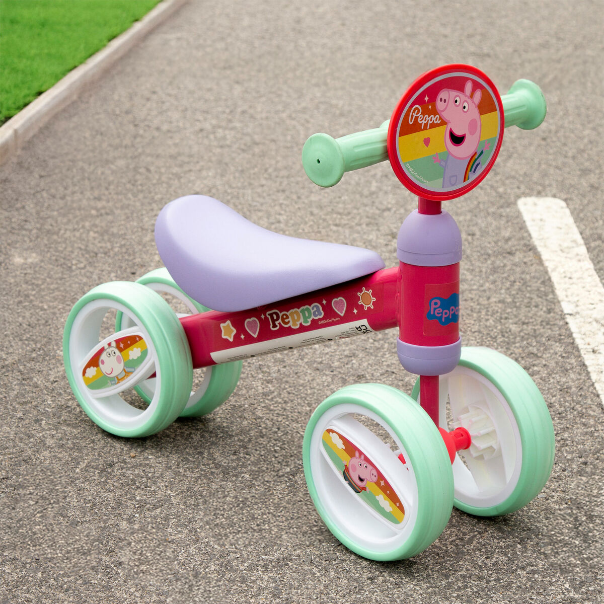Triciclu Peppa Pig Multicolor 47 x 37 x 25 cm (2 Unități) - Jucarii si jocuri, În aer liber și sport