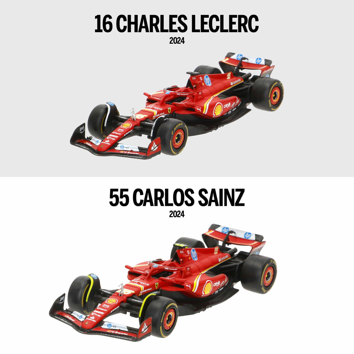 Mașină de jucărie Ferrari F1 2024 SF24 (6 Unități) - Jucarii si jocuri, Vehicule