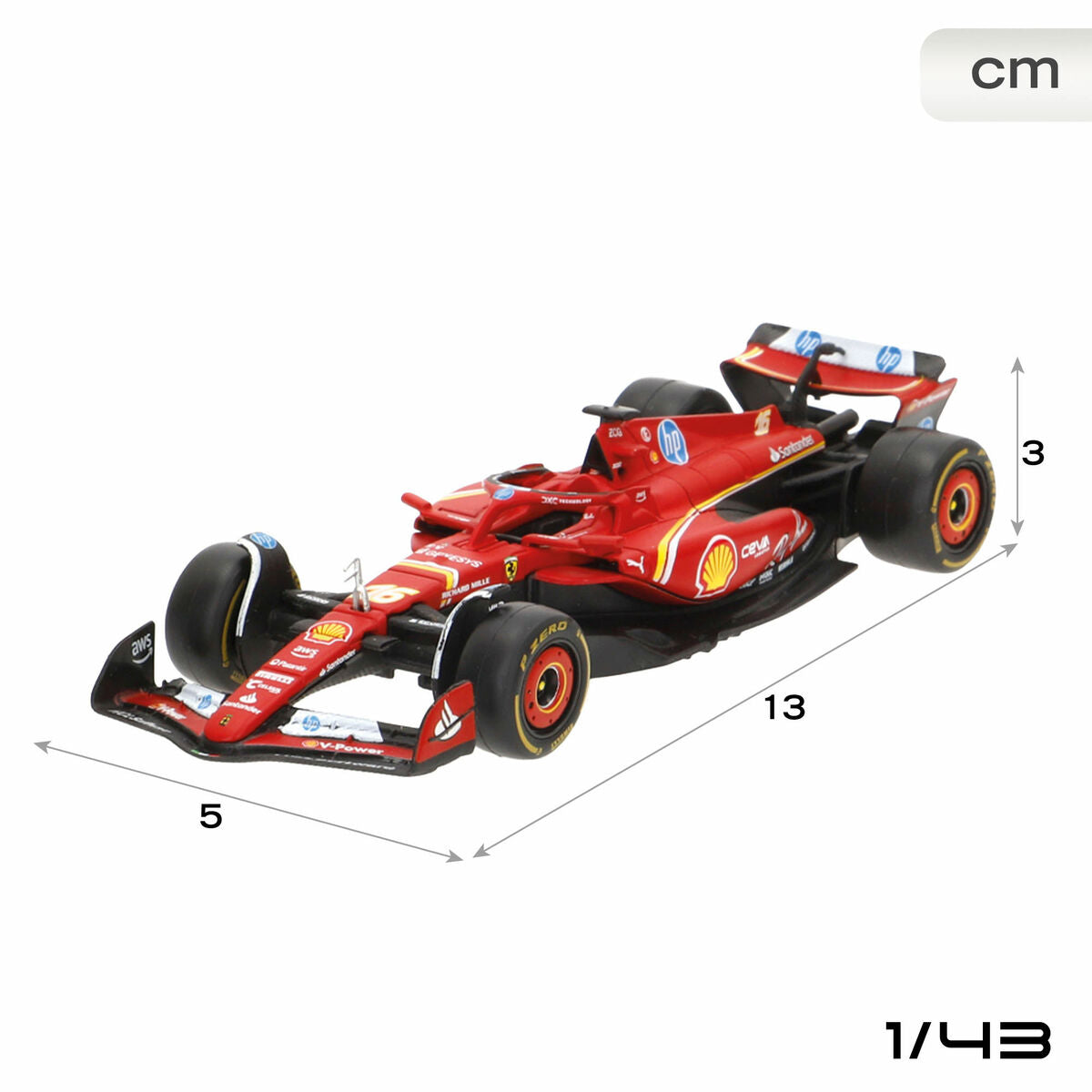 Mașină de jucărie Ferrari F1 2024 SF24 (6 Unități) - Jucarii si jocuri, Vehicule