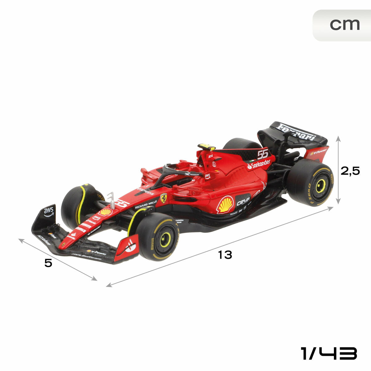 Mașină de jucărie Ferrari LECLERC (4 Unități) - Jucarii si jocuri, Vehicule