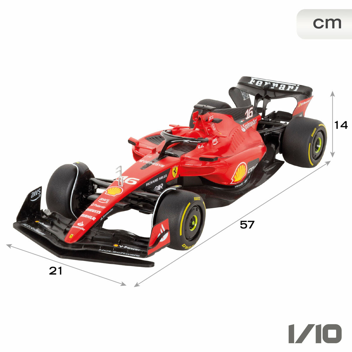 Mașină Radio Control Ferrari F1 2023 1:10 (2 Unități) - Jucarii si jocuri, Vehicule