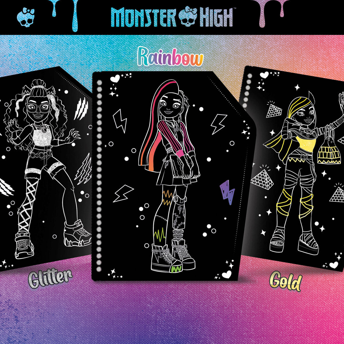 Set pentru desen Monster High (12 Unități) - Jucarii si jocuri, Activități creative