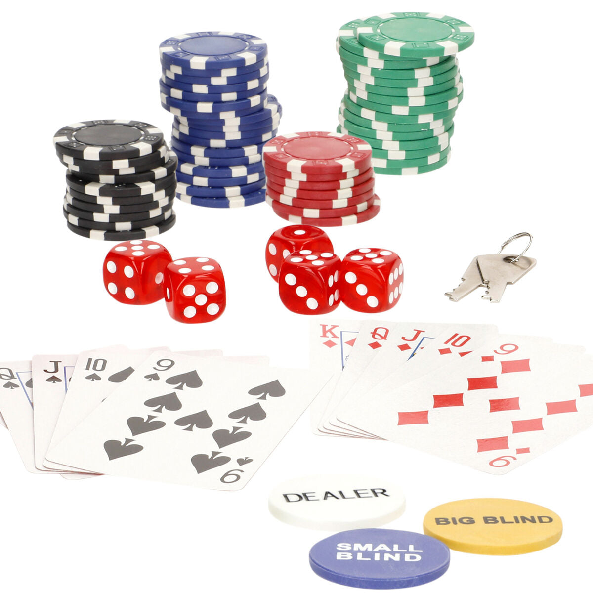 Set de poker Colorbaby 110 Piese 4 Unități - Jucarii si jocuri, Jocuri și accesorii
