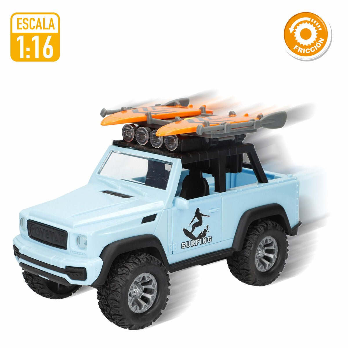 Mașinuță de jucărie cu mecanism de frecare Speed & Go (6 Unități) - Jucarii si jocuri, Vehicule