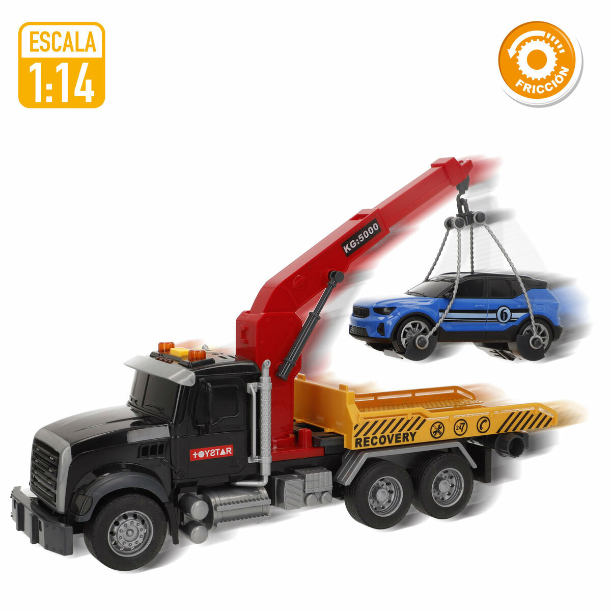 Camion cu Macara Speed & Go 31 X 17 X 10 CM (6 Unități) - Jucarii si jocuri, Vehicule