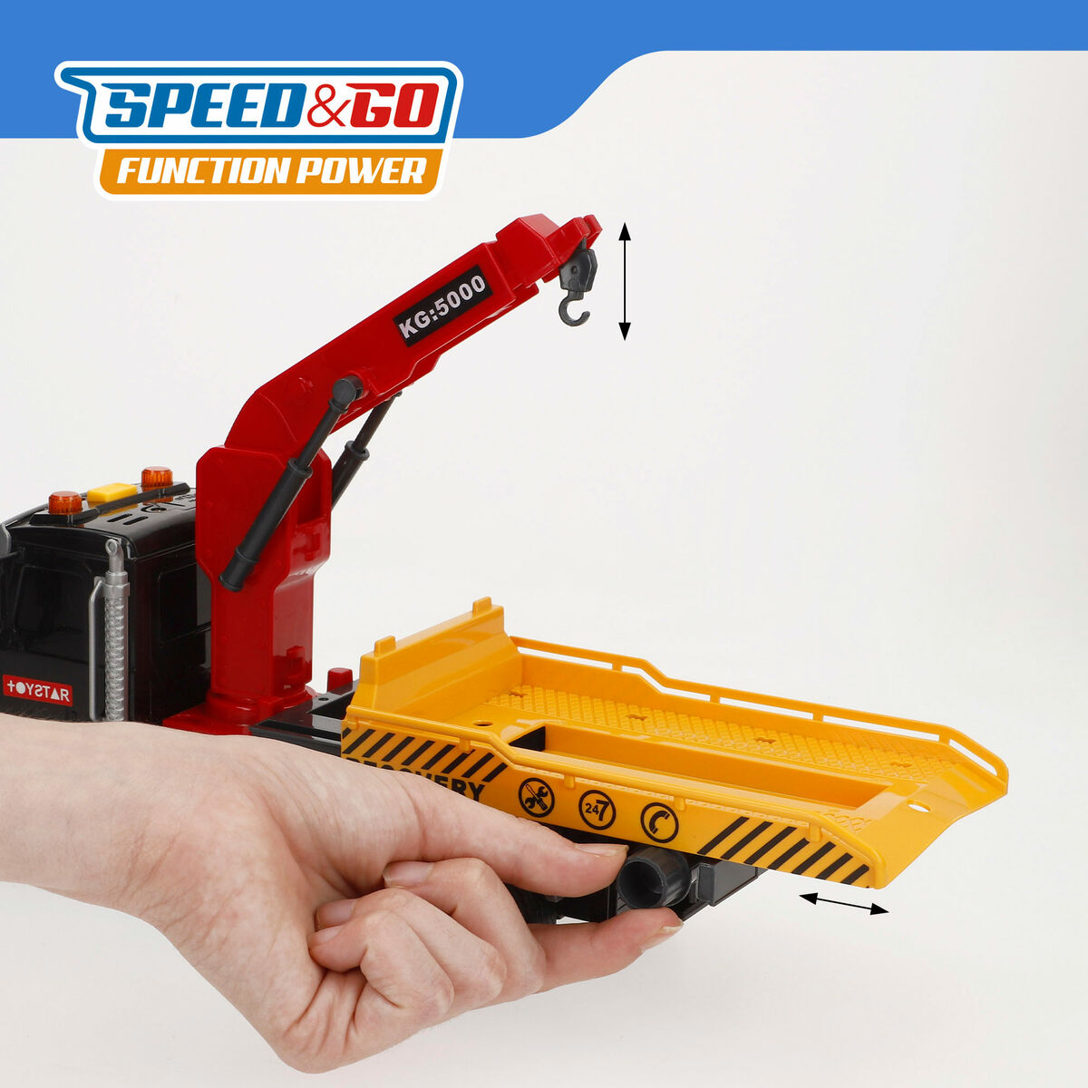 Camion cu Macara Speed & Go 31 X 17 X 10 CM (6 Unități) - Jucarii si jocuri, Vehicule