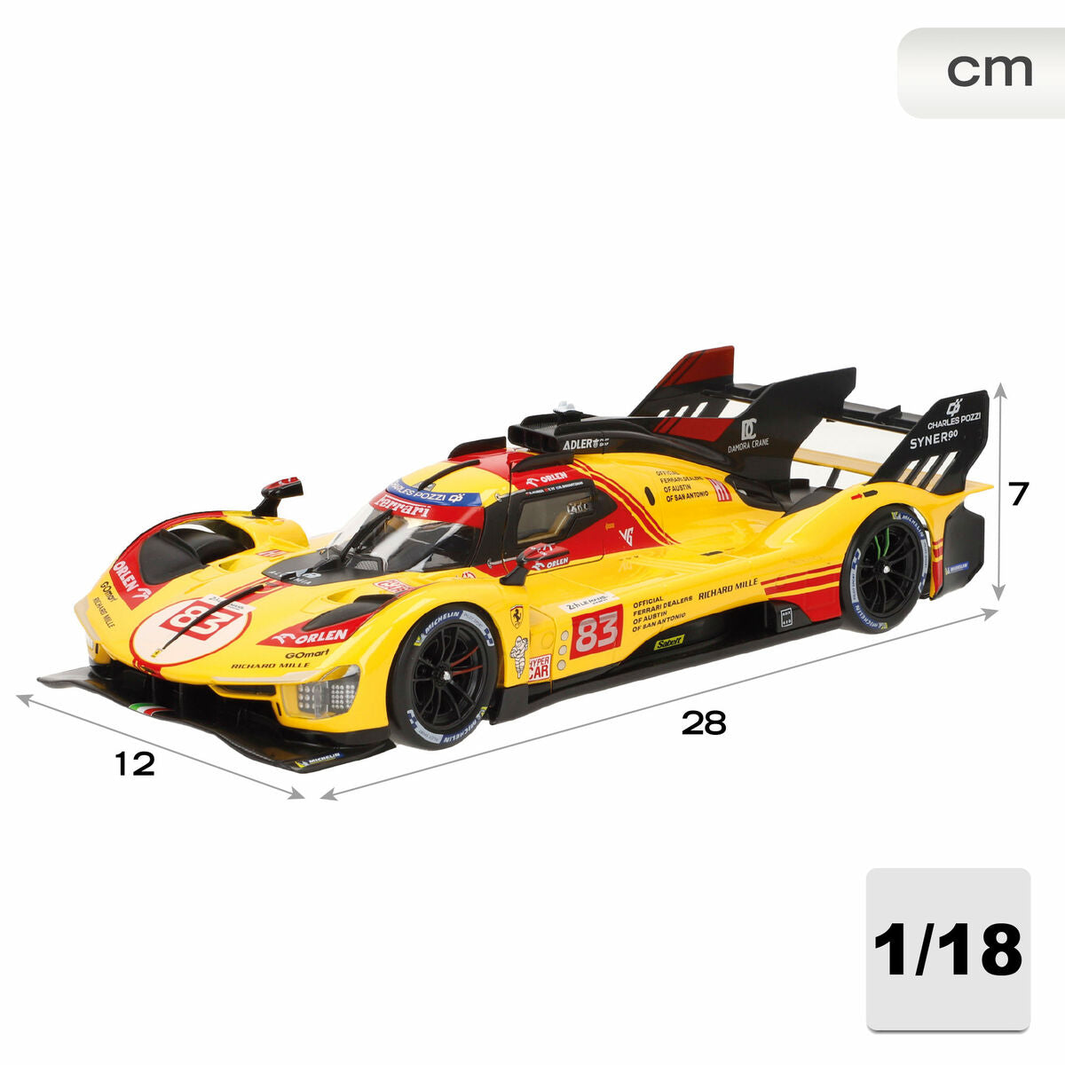 Mașină Ferrari 28 x 7 x 12 cm (4 Unități) - Jucarii si jocuri, Vehicule