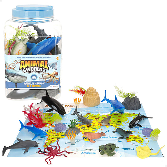 Figurine de animale Colorbaby Plastic 23 X 10 X 7 CM (4 Unități) - Jucarii si jocuri, Păpuși și figurine