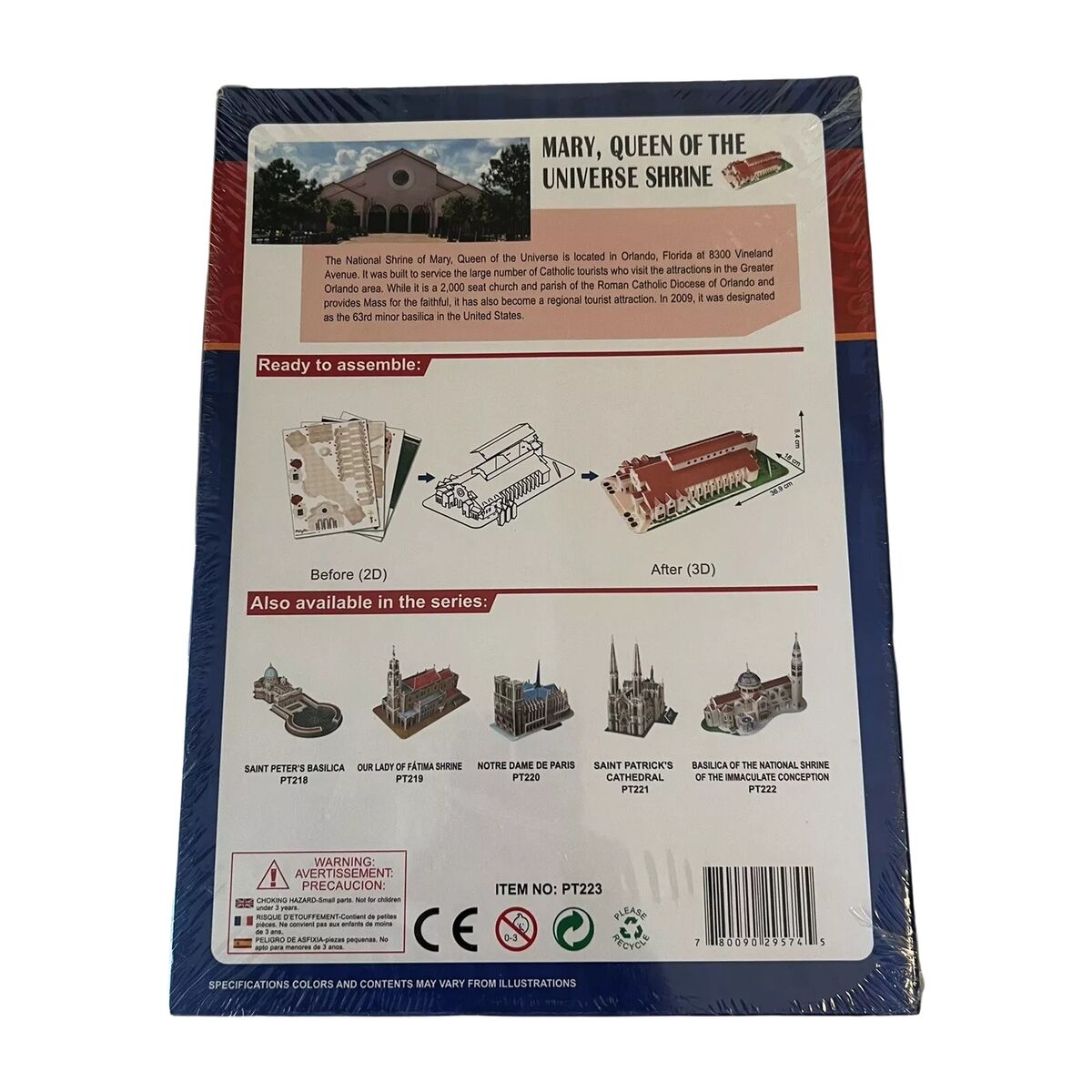 Puzzle 3D CubicFun MARY QUEEN OF THE UNIVERSE SHRINE Multicolor 54 Piese - Jucarii si jocuri, Puzzle-uri și puzzle-uri