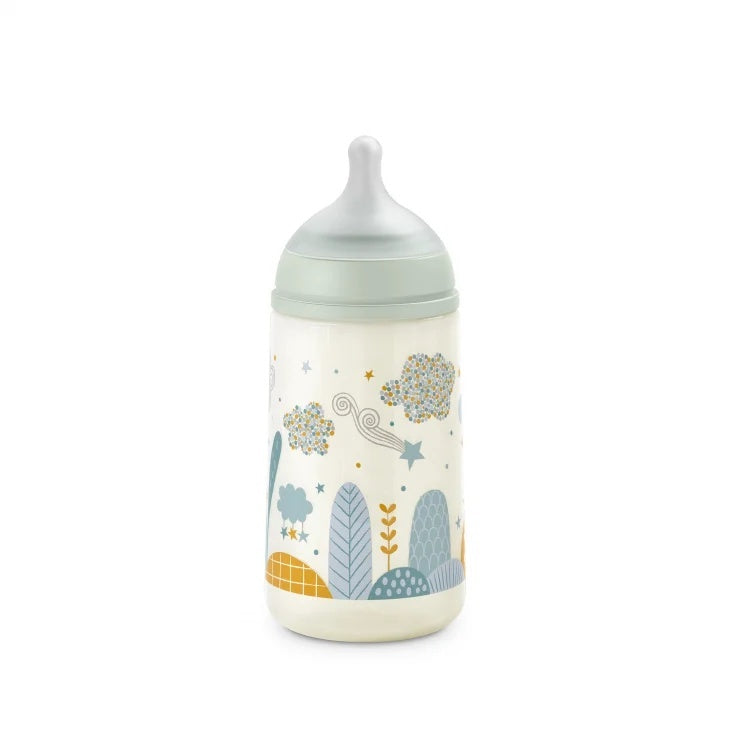 Biberon 270 ml tetină fiziologică SX Pro debit mediu verde Dreams