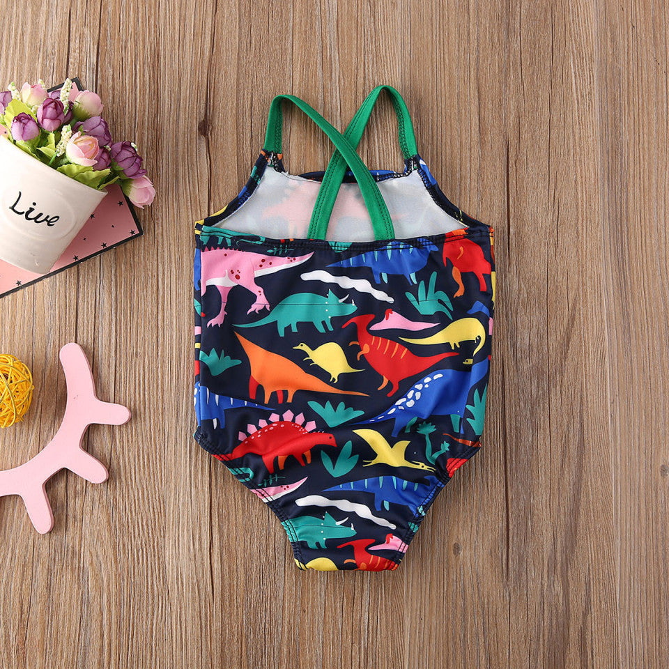 Costum de baie Dinozauri colorati Drool