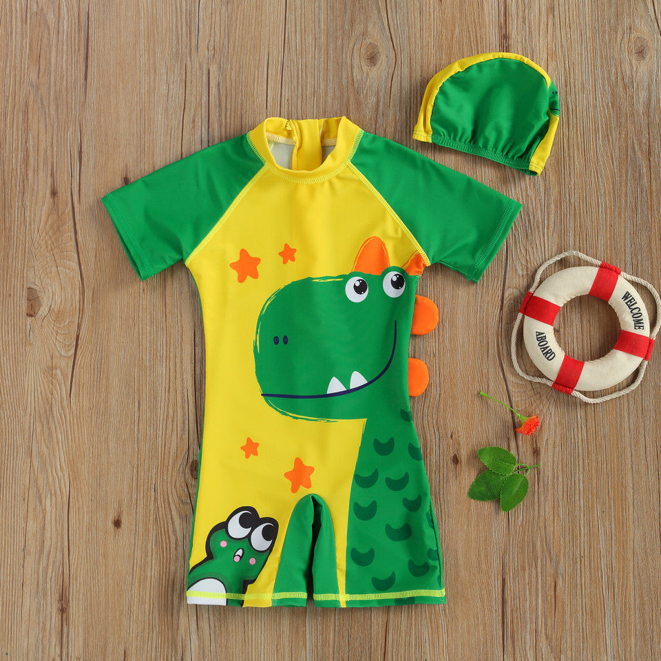 Costum intreg de surf cu dinozauri Drool