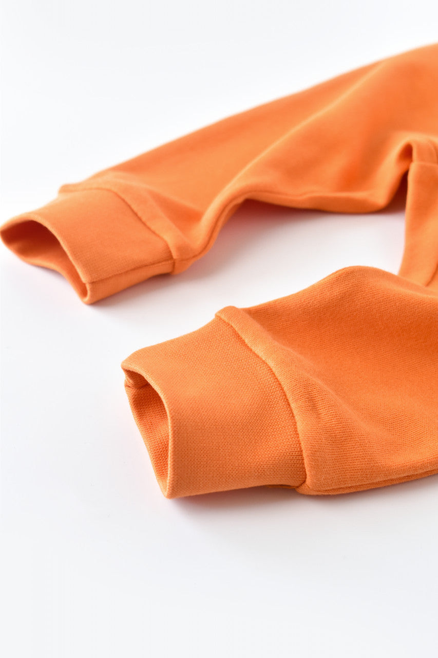 Pantaloni Bebe Unisex din bumbac organic Portocaliu BabyCosy